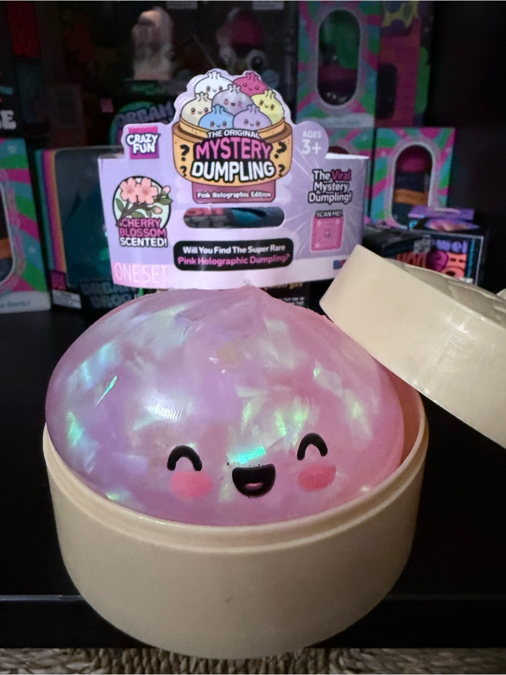 Pink Holographic Cherry Blossom Rare Dumpling RMS